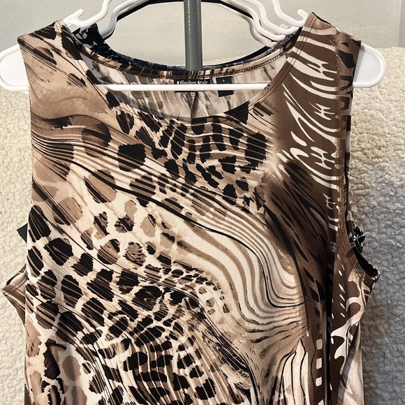 Effortless style by Citiknits Brown print dress - Picture 2 of 5